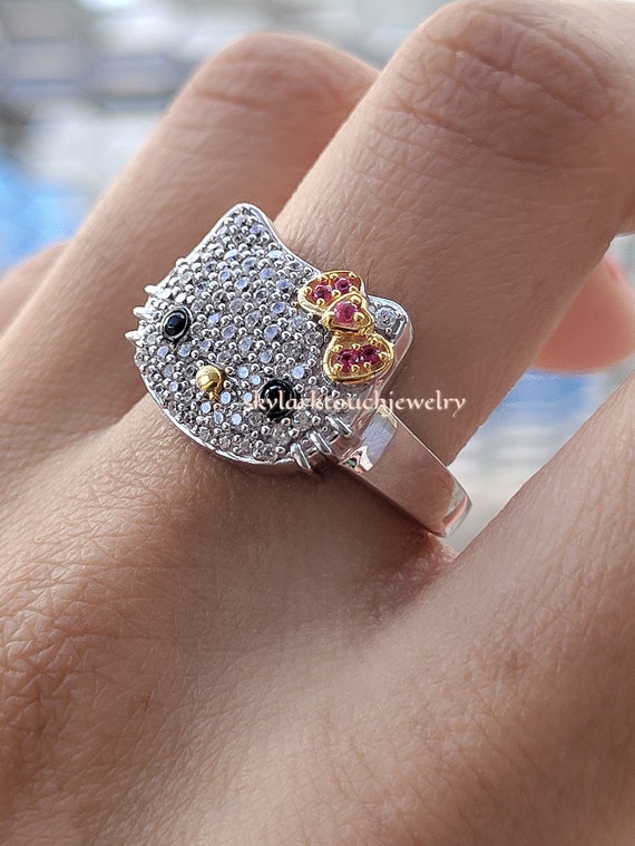 Hello outlet kitty ring