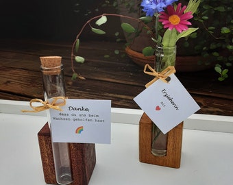 Personalizable flower vase / gift for educator / teacher / teacher / farewell gift kindergarten / say thank you