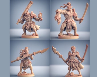 Orca Mezz'orco Con Cannone Guerriero Corsaro Pirata Miniatura 3D Resin - Foto 4