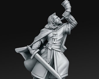 D/&D, DnD, Dungeons and Dragons, Pathfinder, Frostgrave Warlock Mind Flayer Zuok Unpainted Mini for TTRPGs