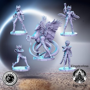 Anime Series Vol 15 Full Set DnD Miniature, Tabletop RPG DnD Mini, D&D Figurines, Fantasy Gaming and Pathfinder, RN Estudio, Gift