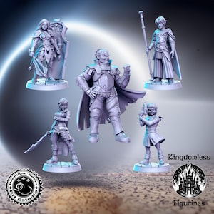 Classic JRPG Vol 22 Full Set DnD Miniature, Tabletop RPG DnD Mini, D&D Figurines, Fantasy Gaming and Pathfinder, RN Estudio