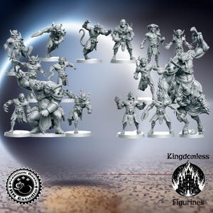 Mythbowl Chaos Pact Set DnD Miniature, Tabletop RPG DnD Mini, D&D Figurines, Fantasy Football, Fantasy Gaming and Pathfinder, RN Estudio