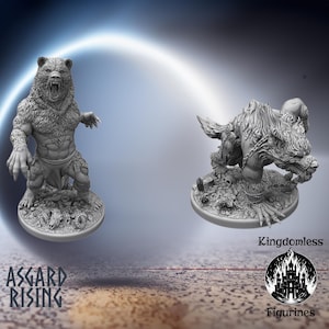 Shapeshifter DnD Miniature, Tabletop RPG DnD Mini, D&D Figurines, Fantasy Gaming, Asgard Rising, Norse Mythology