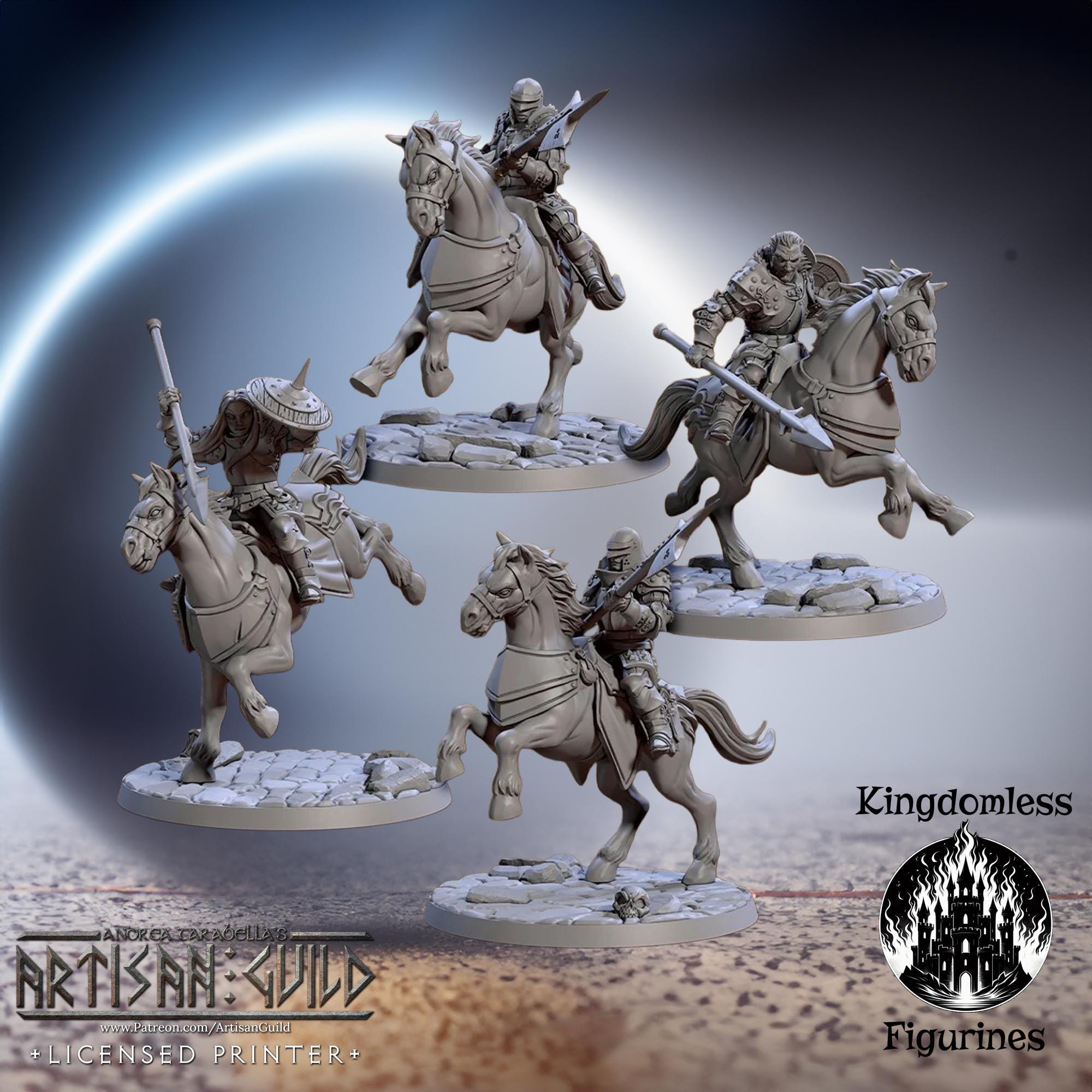 Miniatures Riders Vanguard Horse Riders Miniature, Artisan Guild Dnd RPG Mini - Etsy