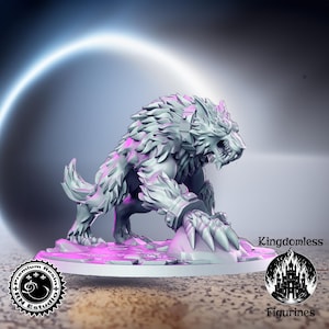 Werwolf Monster Mini | D&D Tabletop/Rollenspiel Miniatur | D&D Figuren | Pathfinder Fantasy Zocken | RN Estudio