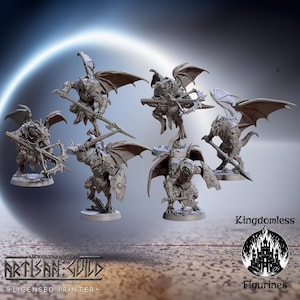 Draconian Shock Troops DnD Miniature | Tabletop RPG DnD Mini | D&D Figurines for Pathfinder Fantasy Gaming | Artisan Guild Modular