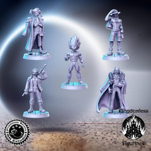 Anime Series Vol 12 Full Set DnD Miniature, Tabletop RPG DnD Mini, D&D Figurines, Fantasy Gaming and Pathfinder, RN Estudio, Gift