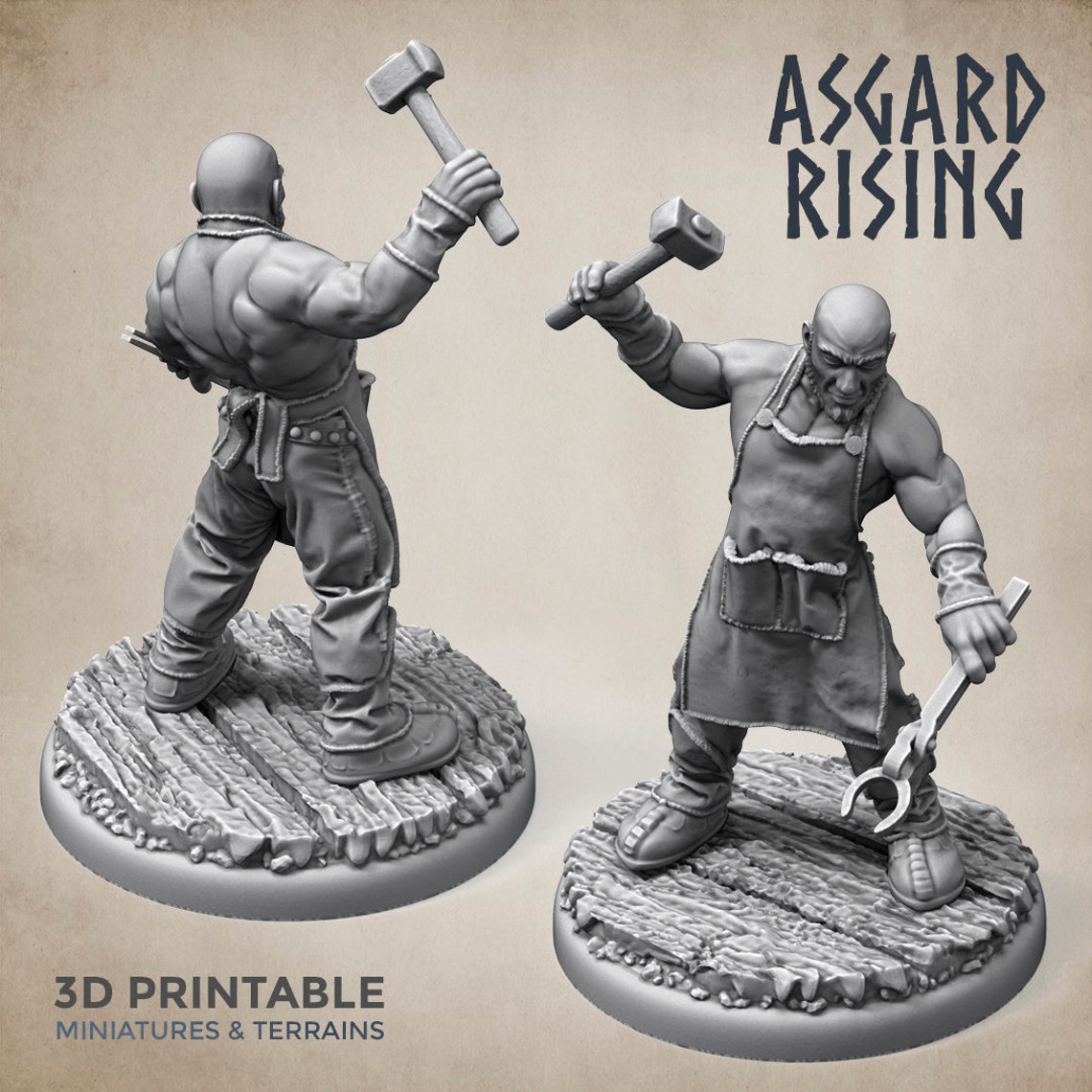 Viking Villager DND Miniature DnD Tabletop RPG Mini D&amp;D | Etsy