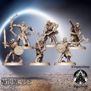 Undead Warriors DnD Miniature | Tabletop RPG DnD Mini | D&D Figurines for Fantasy Gaming and Pathfinder | Artisan Guild Modular