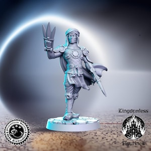 Oriental Assassin DnD Miniature, Tabletop RPG DnD Minim, D&D Figurines, Fantasy Gaming and Pathfinder, RN Estudio