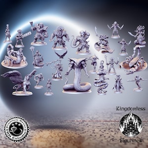 The Sands of Time Set DnD Miniature, Tabletop RPG DnD Mini, D&D Figurines, Pathfinder and Fantasy Gaming, RN Estudio