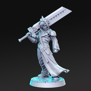 Heavy Sword Blademaster DnD Miniature | Tabletop RPG DnD Mini | D&D Figurines | Fantasy Gaming and Pathfinder | RN Estudio