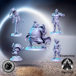 Anime Series Vol 10 Full Set DnD Miniature, Tabletop RPG DnD Mini, D&D Figurines, Fantasy Gaming and Pathfinder, RN Estudio, Gift