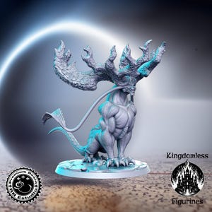 Deer Lion DnD Miniature, Tabletop RPG DnD Mini, D&D Figurines, Fantasy Gaming and Pathfinder, RN Estudio