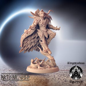 Male Elf Wizard Mini | DnD Tabletop RPG Miniature | D&D Figurines | Pathfinder Fantasy Gaming | Artisan Guild | Modular | Elven Spellcaster