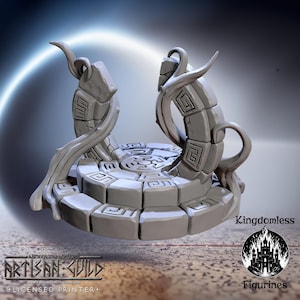 Turtlekin Shrine DnD Miniature | Tabletop RPG DnD Mini | D&D Figurines for Pathfinder Fantasy Gaming | Artisan Guild Modular
