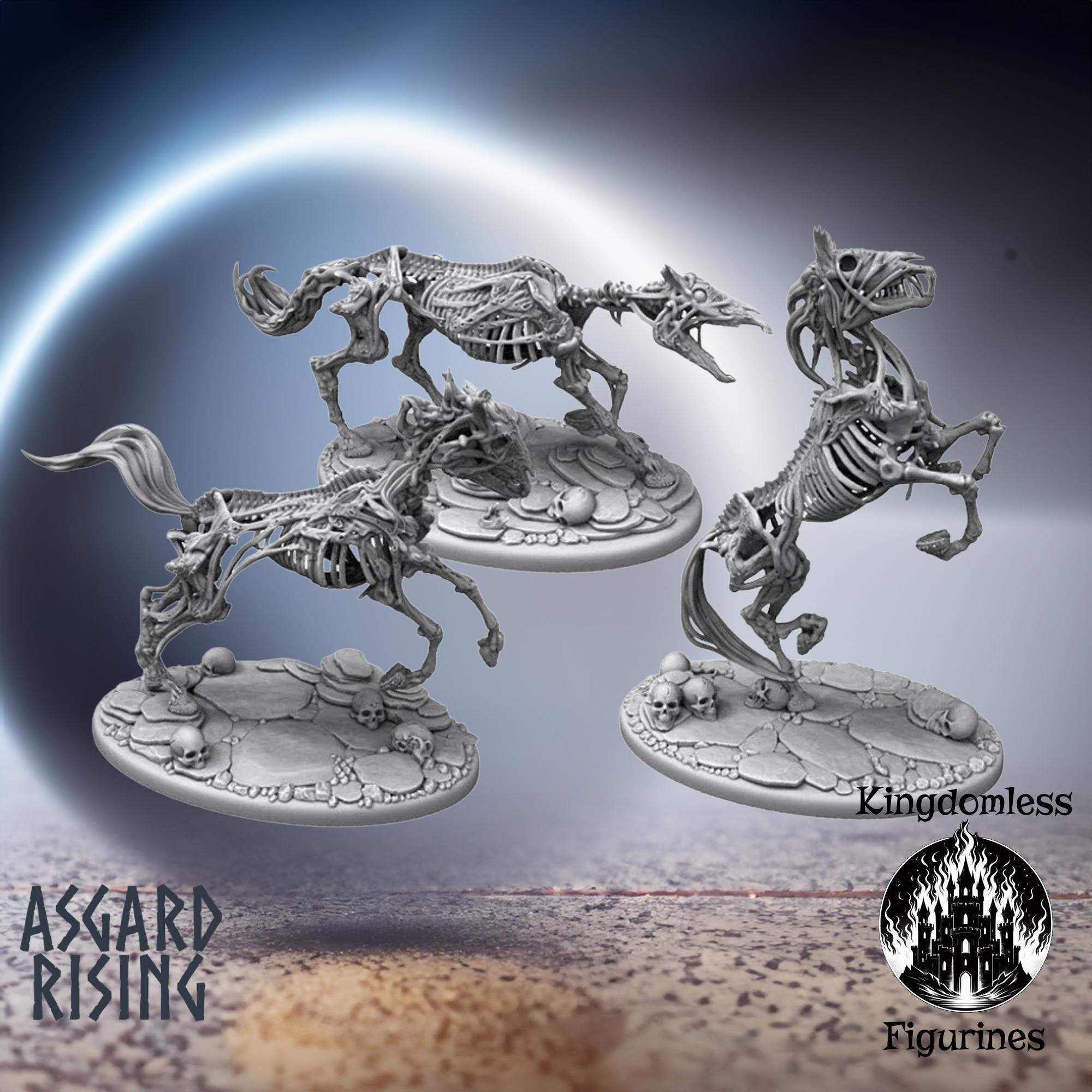 Undead Skeleton Horse Mini | Draugr Calvary, Asgard Rising