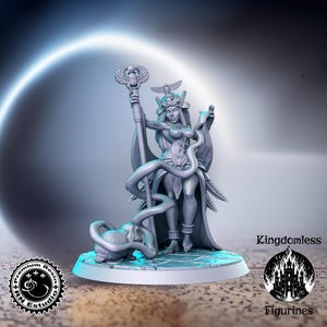 Dungeon Oracle Pinup DnD Miniature, Tabletop RPG DnD Mini, D&D Figurines, Fantasy Gaming and Pathfinder, RN Estudio