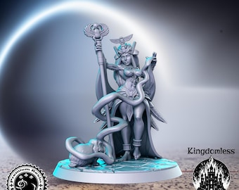 Miniatura pin-up de Dungeon Oracle, resina DnD Mini, RN Estudio