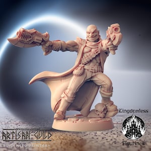 DnD Half-Orc Pirate Fighter Mini | Tabletop RPG Miniature | D&D Figurines | Pathfinder Fantasy Gaming | Artisan Guild