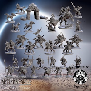 Skutagaard Northmen Saga Full Set DnD Miniature | Tabletop RPG DnD Mini | D&D Figurines for Pathfinder Fantasy Gaming | Artisan Guild | Gift