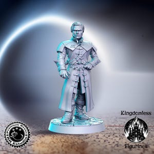 Human General DnD Miniature, Tabletop RPG DnD Mini, D&D Figurines, Fantasy Gaming and Pathfinder, RN Estudio