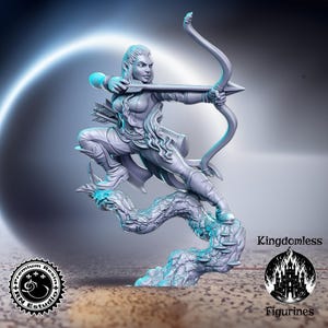 Miniatura di arciere elfico, RN Estudio, DnD RPG, Fantasy Gaming