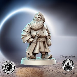 Dwarf Fighter Dnd Miniature Dnd Tabletop RPG Mini D&D Figurines ...