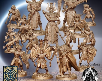 Aztlan Dynasty Vol 1 Full Set DnD Miniature, Tabletop RPG DnD Mini, D&D Figurines, Fantasy Gaming and Pathfinder, Labyrinth Models, Gift