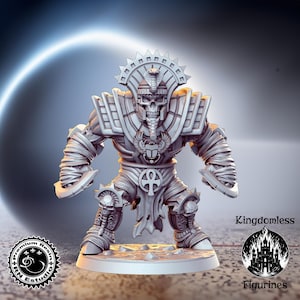 Egyptian Pharaoh Mummy DnD Miniature | Tabletop RPG DnD Mini | D&D Figurines | Fantasy Gaming and Pathfinder | RN Estudio
