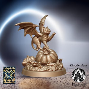Cat Familiar DnD Miniature, Tabletop RPG DnD Mini, D&D Figurines, Fantasy Gaming and Pathfinder, Labyrinth Models
