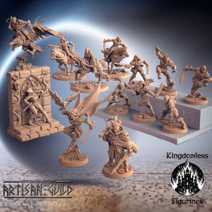 Thieves Guild Full Set DnD Miniature | Tabletop RPG DnD Mini | D&D Figurines for Pathfinder Fantasy Gaming | Artisan Guild