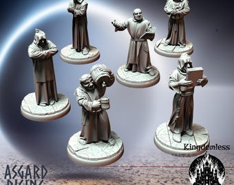 Miniature moine anglais | Mini RPG de table D&D, Asgard Rising Modular