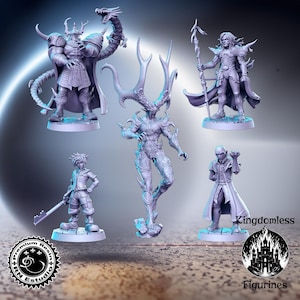 Classic JRPG Vol 14 Full Set DnD Miniature, Tabletop RPG DnD Mini, D&D Figurines, Fantasy Gaming and Pathfinder, RN Estudio, Gift