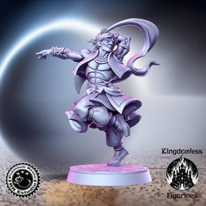 Human Male Assassin Fighter DnD Mini | Tabletop RPG Miniature | D&D Figurines | Pathfinder Fantasy Gaming | RNEstudio