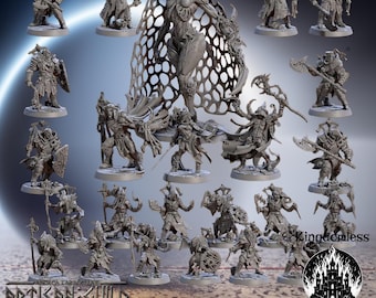 Set de miniaturas de los Cultistas de Rodburg / Gremio de Artesanos, Miniaturas de D&D RPG