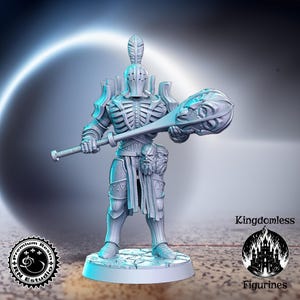 Temple Defender DnD Miniature, Tabletop RPG DnD Mini, D&D Figurines, Fantasy Gaming and Pathfinder, RN Estudio
