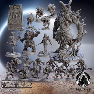 Raid at the Temple of Ifrit Full Set DnD Miniature | Tabletop RPG DnD Mini | D&D Figurines for Pathfinder Fantasy Gaming | Artisan Guild