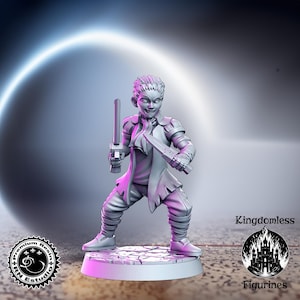 Human Rogue DnD Miniature | Tabletop RPG DnD Mini | D&D Figurines | Fantasy Gaming and Pathfinder | RN Estudio