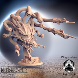 Beholder Boss Mini | DnD Tabletop RPG Miniature | D&D Figurines | Pathfinder Fantasy Gaming | Artisan Guild Modular | Squidfolk Monster