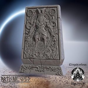 Fire Temple Shrine Stone DnD Miniature | Tabletop RPG DnD Mini | D&D Figurines for Pathfinder Fantasy Gaming | Artisan Guild Modular