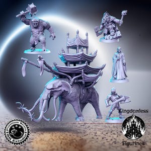 Against the Shadows Vol 3 DnD Miniature, Tabletop RPG DnD Mini, D&D Figurines, Pathfinder and Fantasy Gaming, RN Estudio