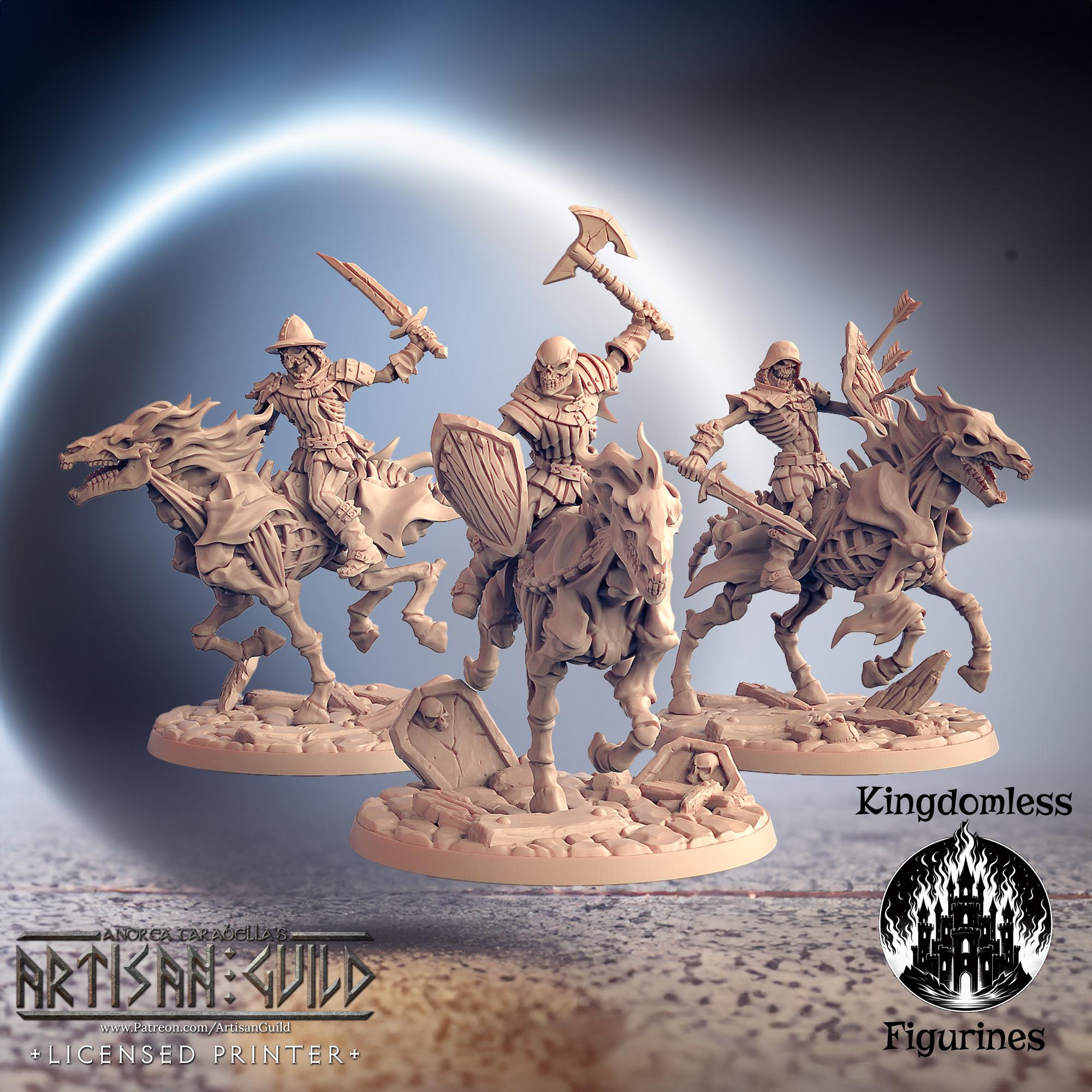 Undead Skeleton Horse Rider Miniature | Artisan Guild RPG Mini - Etsy