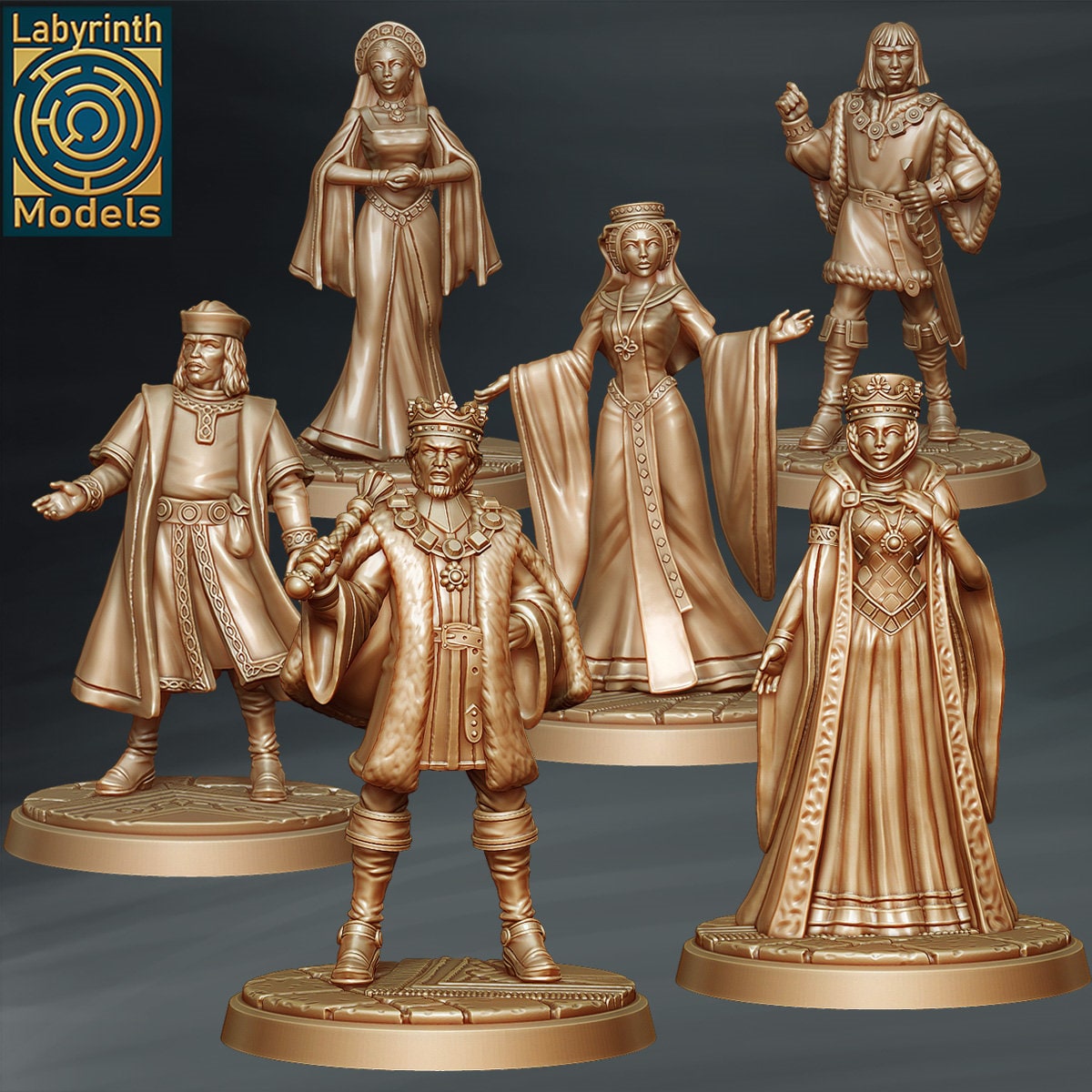 Robin Hood Miniature Full Set, D&D Figurines, Labyrinth Models - Etsy