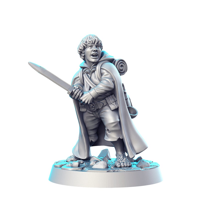 Dnd Halfling Mini Tabletop RPG Miniature D&D Figurines - Etsy