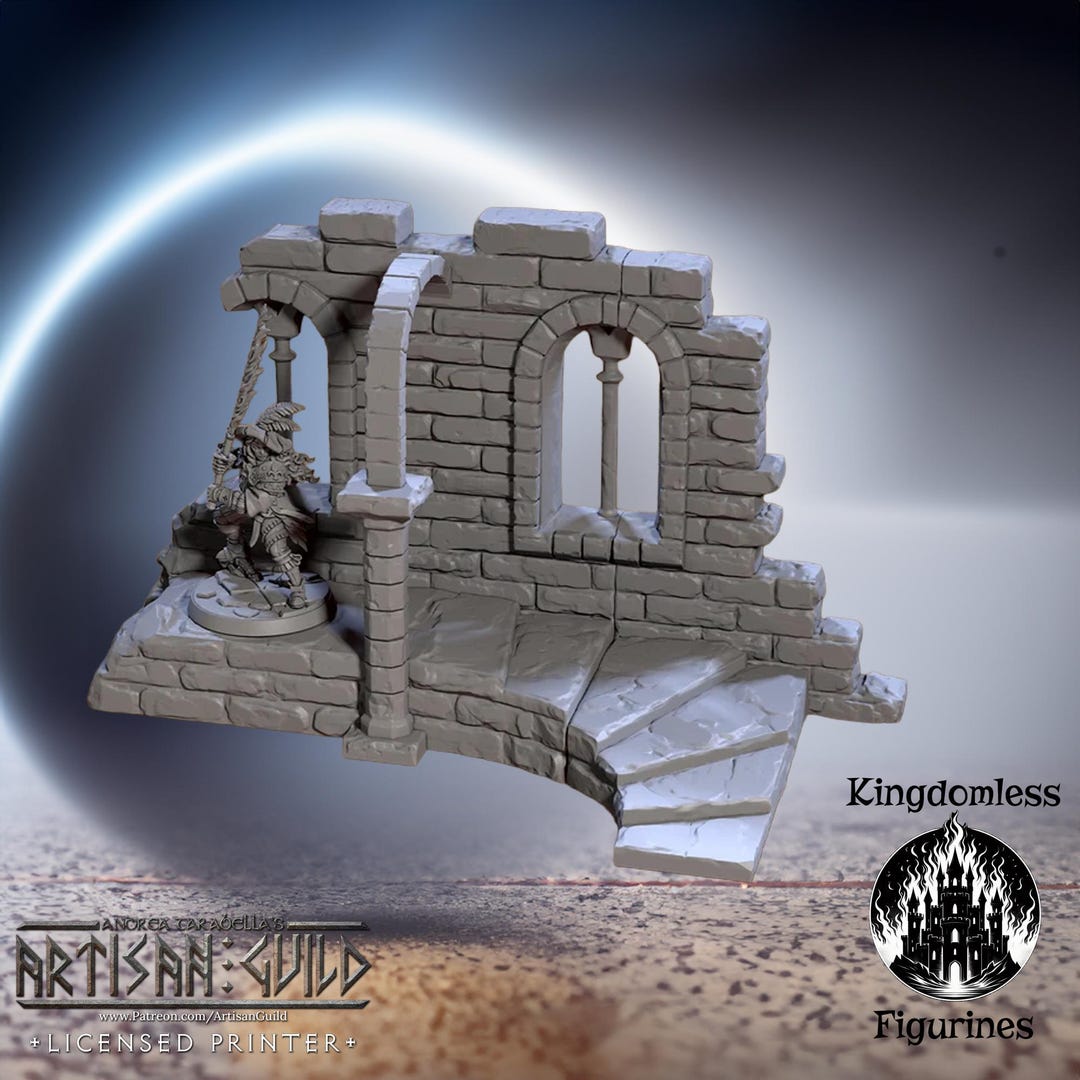 Vanguard Outpost Ruins Miniature, Dnd RPG Terrain, Artisan Guild - Etsy