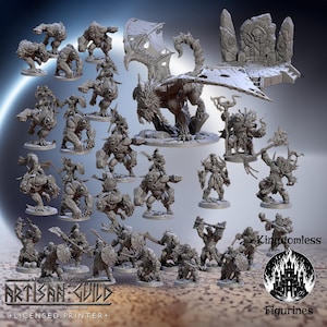 Blackcrag Orcs Full Set | Artisan Guild DnD Miniatures