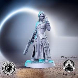 Anime Fighter DnD Miniature, Tabletop RPG DnD Mini, D&D Figurines, Fantasy Gaming and Pathfinder, RN Estudio, RNEstudio