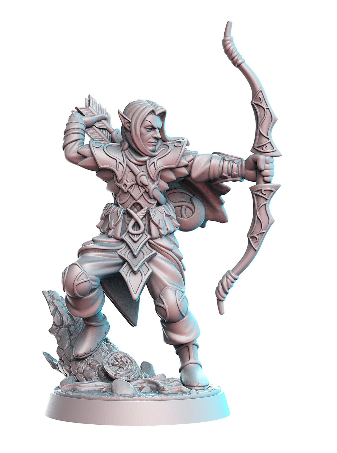 High Elf Archer Mini Dnd Tabletop RPG Miniature D&D Etsy